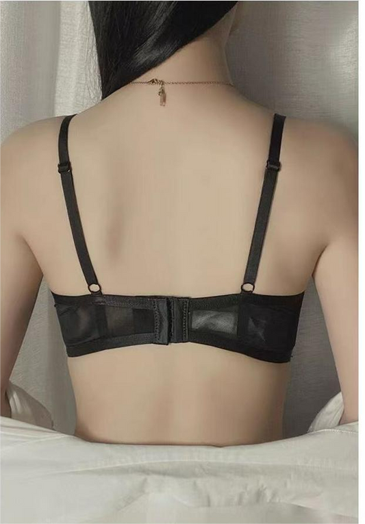 Soutien-gorge glamour sans armatures en dentelle avec bretelles réglables pour femme – Anchose