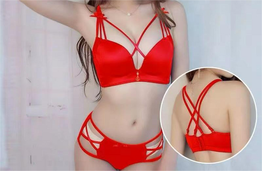 Soutien-gorge soyeux sans armature avec dentelle sur le haut des bonnets pour femme - Esdal