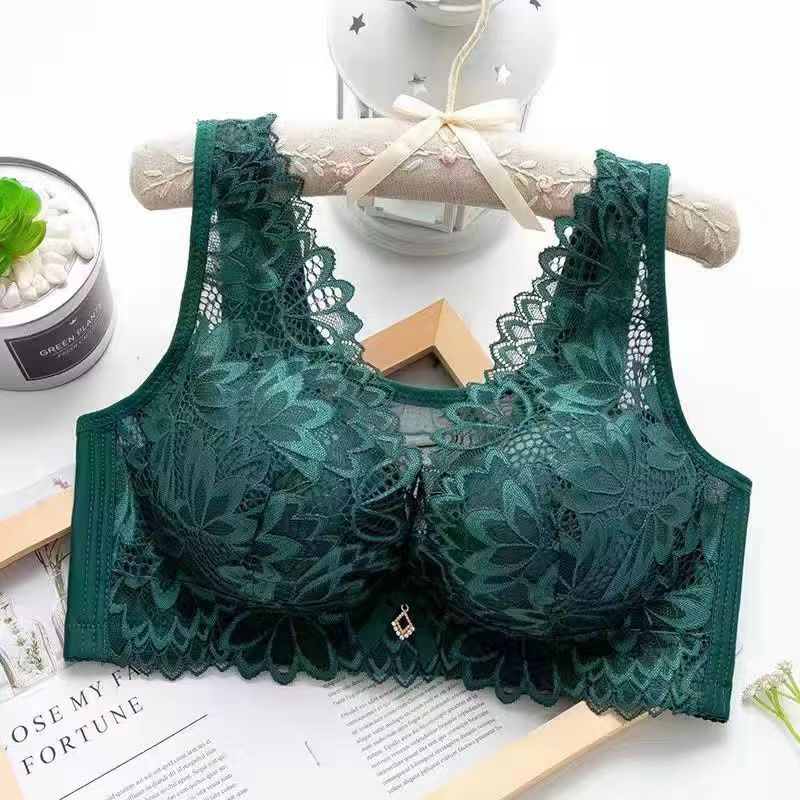 Soutien-gorge brassière sans armatures avec bretelles larges et fermetures dans le dos pour femme - Lucanie