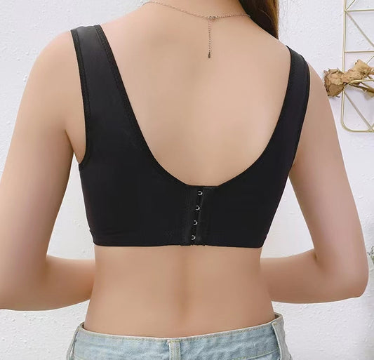 Soutien-gorge brassière sans armatures en dentelle avec bretelles larges pour femme – Alina