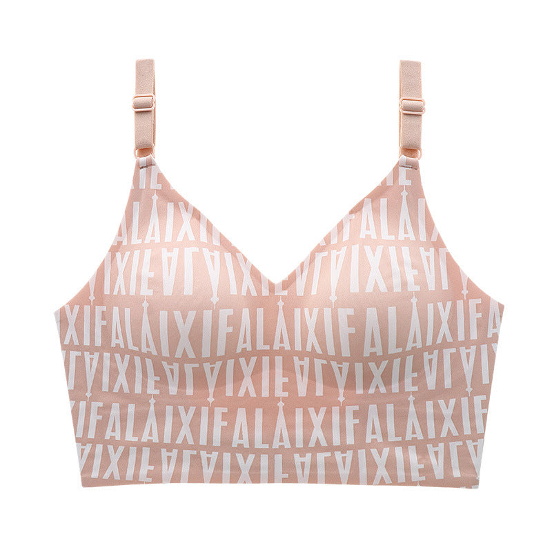 Soutien-gorge dos nu invisible sans armature avec bretelles réglables pour femme - Cunny