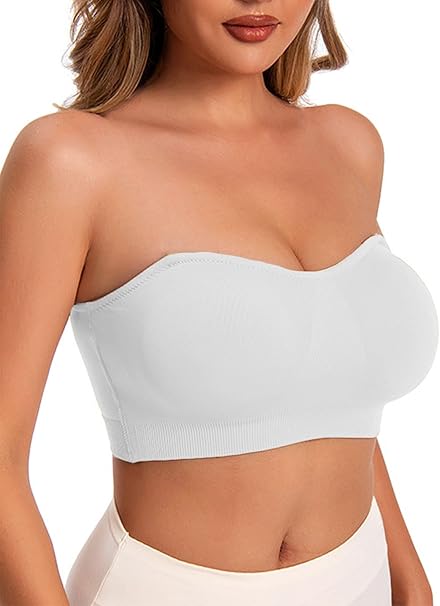 Soutien-gorge bandeau invisible avec bretelles transparentes amovibles pour femme - Clara JU