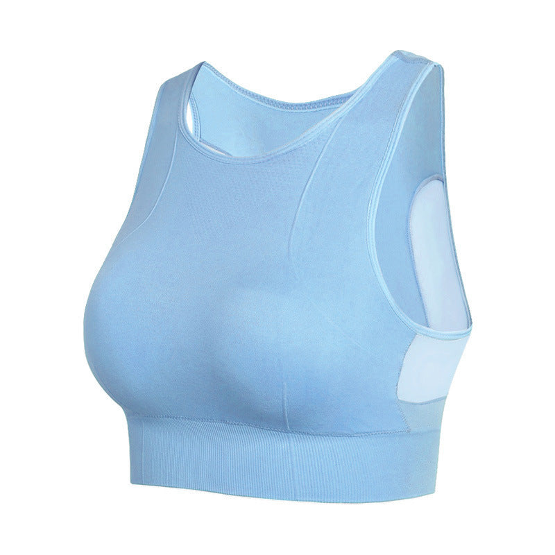 Soutien-gorge brassière de sport respirant sans armature à bretelles larges pour femme - ATsport