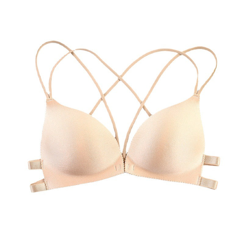 Soutien-gorge sans armature fermeture frontale avec joli dos pour femme - Aubada