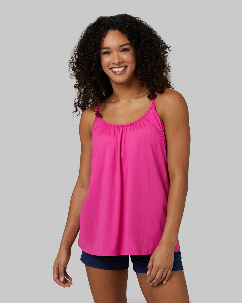 Débardeur avec soutien-gorge intégré en tissu doux et respirant pour femme - Inessa