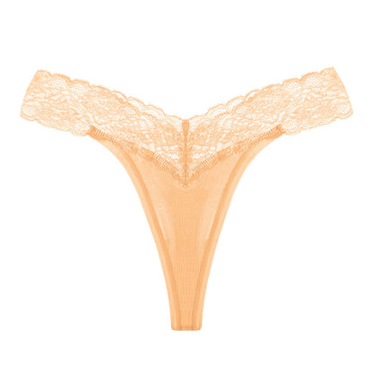 String taille basse en dentelle florale - Yvetta